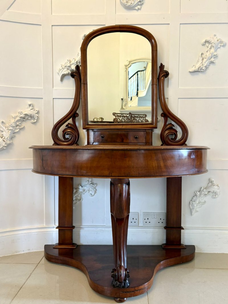 Antique Victorian Quality Mahogany Dressing Table - Image 2